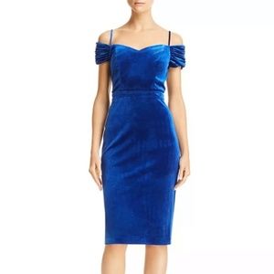 Laundry by Shelli Segal Blue Velvet Dress